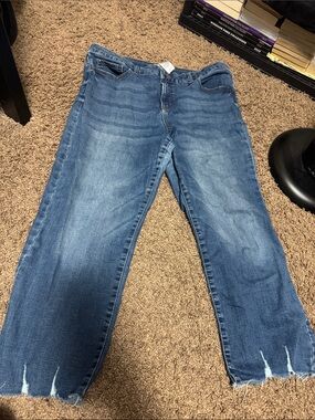 Women’s Blue Denim Jeans - Casual Straight Leg